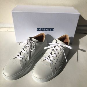 Greats Men's White Leather Sneaker